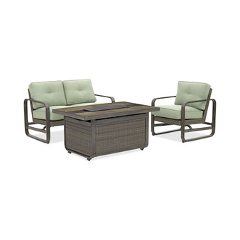 Ellsworth Outdoor 3-Pc. Chat Set (1 Fire Pit, 1 Loveseat & 1 Club Chair), Created for Macy's