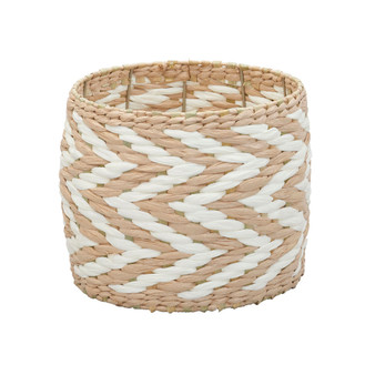 Zee Basket, Natural and White
