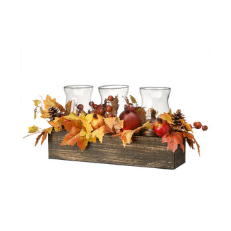 24" Maple Leaves Candleholder Centerpiece