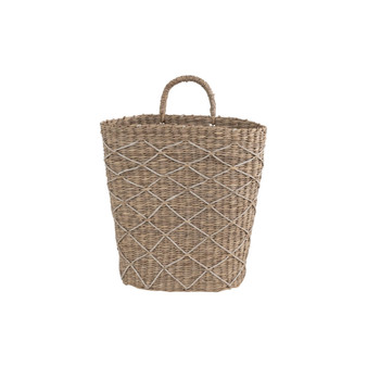 11" L x 15" H Seagrass Paper Hanger Basket
