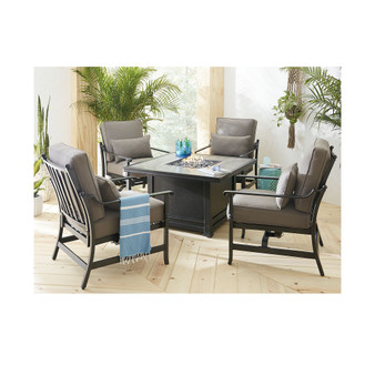 Amsterdam Outdoor 5-Pc. Chat Set (1 Fire Pit & 4 Rocker Club Chairs), Created for Macy's