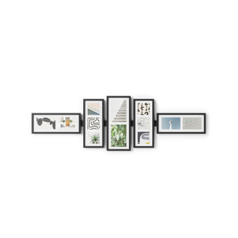 5 Piece Shuffle Gallery Frame Set, 50.88" x 16" x 1.13"