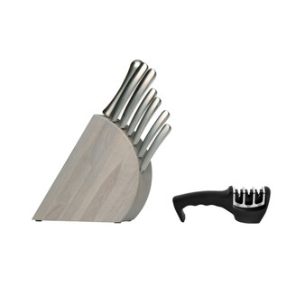 Concavo 8-Pc. Cutlery Set with Sharpener