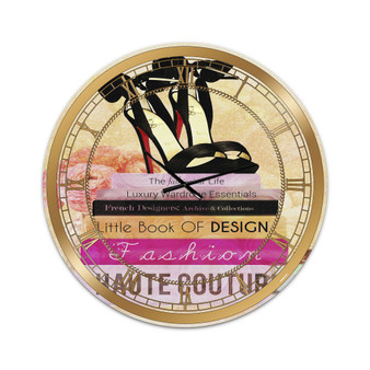 Fashionista Reads 2 Large Fashion Wall Clock - 36 x 36