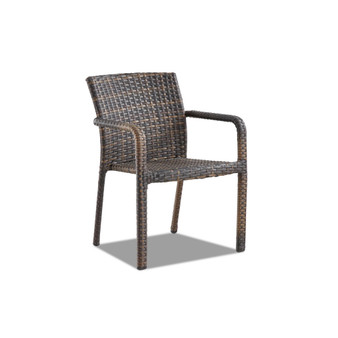 CLOSEOUT! Set of 6 Crossroads Outdoor Aluminum Arm Chairs