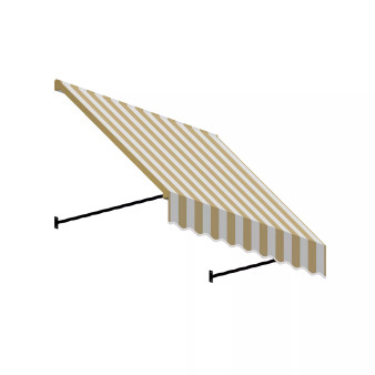 3' Santa Fe Twisted Rope Arm Window/Entry Awning, 31" H x 24" D