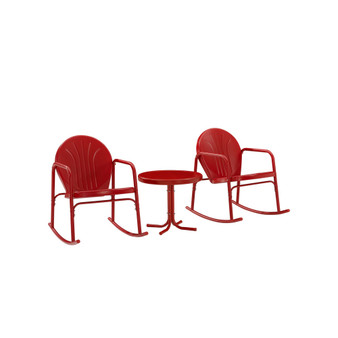 Griffith 3 Piece Outdoor Rocking Chair Set
