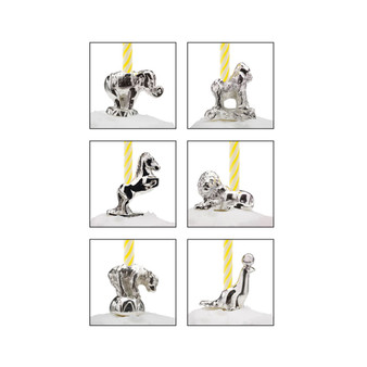 Let's Celebrate Circus Animals Candle Set, 6 Pieces