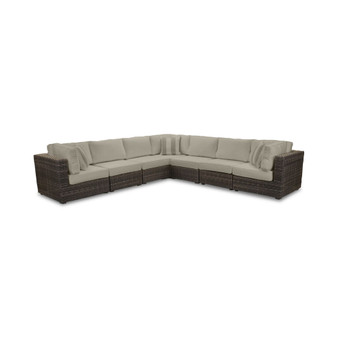 Viewport Outdoor 7-Pc. Modular Seating Set (3 Corner Units and 4 Armless Units), with Sunbrella® Cushions, Created for Macy's
