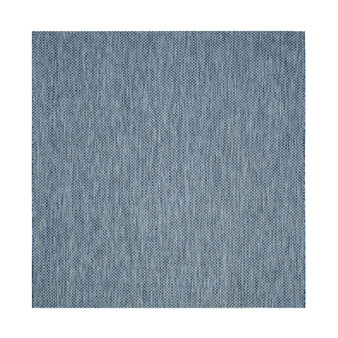 Courtyard Navy and Gray 6'7" x 6'7" Sisal Weave Square Outdoor Area Rug