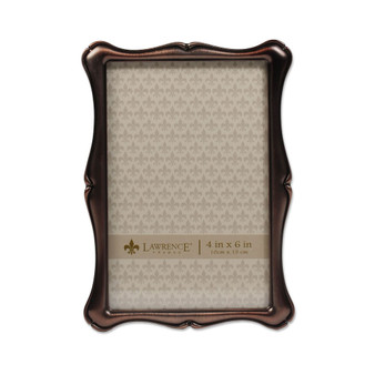 Oil Rubbed Bronze Romance Picture Frame - 4" x 6"