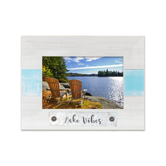 Lake Vibes Picture Frame, 4" x 6"