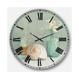 Nautical and Beach Oversized Metal Wall Clock - 36 x 36