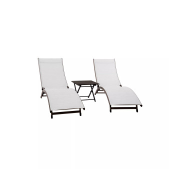 Coral Springs Lounger and Table Set
