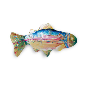 18" Rainbow Fish Plate