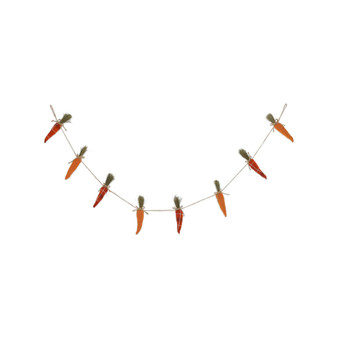 Easter Burlap Carrots Garland, 6'