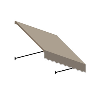 8' Santa Fe Tiwsted Rope Arm Window/Entry Awning, 44" H x 36" D