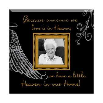 Because Someone We Love Beveled Glass Photo Frame with Easel, 12" x 12"