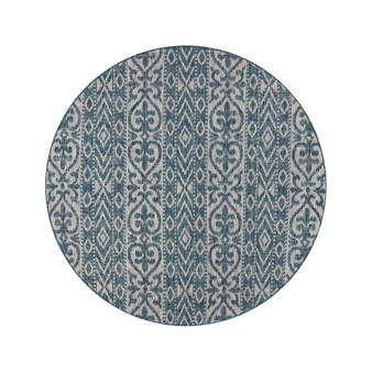 Sunny SUNSH81250 7'6"  x 7'6"  Round Outdoor Area Rug