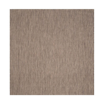 Courtyard Brown and Beige 6'7" x 6'7" Sisal Weave Square Outdoor Area Rug