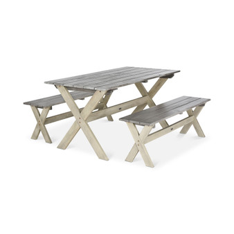Eliana Outdoor 3-Pc. Picnic Dining Table Set