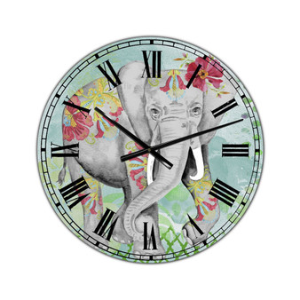 Safari Dancer Large Cottage Wall Clock - 36" x 28" x 1"