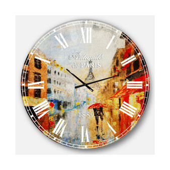 Sensual Oversized Round Metal Wall Clock - 36 x 36