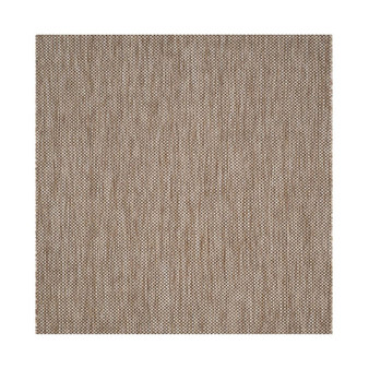 Courtyard Natural and Black 5'3" x 5'3" Sisal Weave Square Outdoor Area Rug