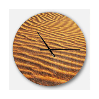 Designart Oversized Landscapes Round Metal Wall Clock