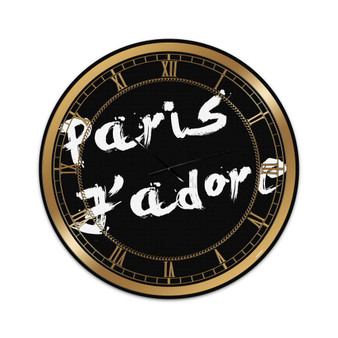 Paris Jadore Oversized Fashion Wall Clock - 36 x 36