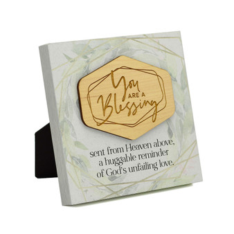 You Are a Blessing Meadow Wood Plaque, 6" x 6"