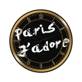 Paris Jadore Oversized Fashion Wall Clock - 36" x 28" x 1"