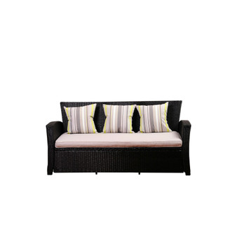 3 -Seater Patio Sofa with Cushion