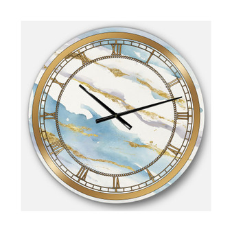 Posh and Lux Oversized Metal Wall Clock