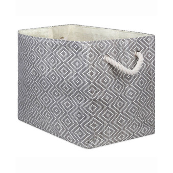 15" Geo Diamond Rectangle Paper Bin