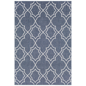 Alfresco ALF-9650 Charcoal 3' x 5'6" Area Rug, Indoor/Outdoor