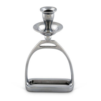 Candlestick Equestrian Horse Stirrup - Cast Aluminum Hand Polished