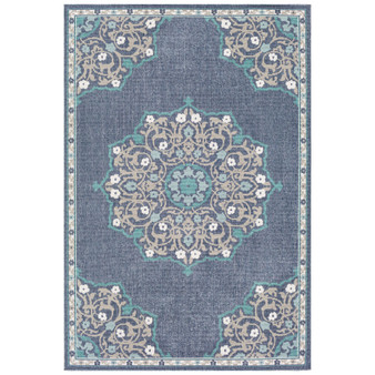 Alfresco ALF-9678 Charcoal 3' x 5'6" Area Rug, Indoor/Outdoor