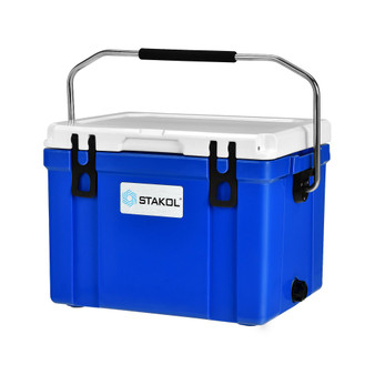 26 Quart Portable Cooler Ice Chest Leak-Proof 20 Cans Ice Box