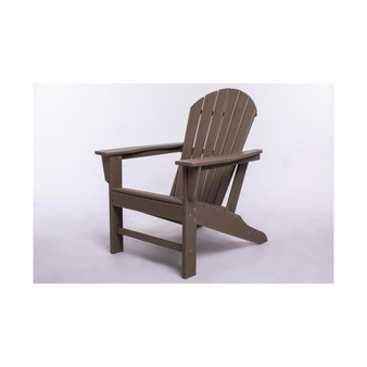 UM HDPE Resin Wood Adirondack Chair - Dark Brown