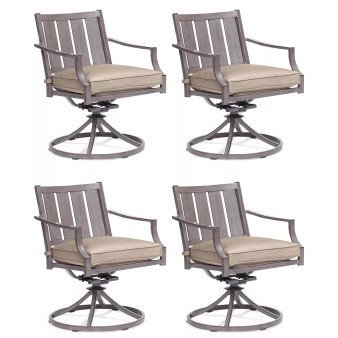 Set of 4 Wayland Outdoor Swivel Chairs, Created for Macy's