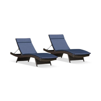 Aldin Outdoor Wicker Adjustable Chaise Lounge