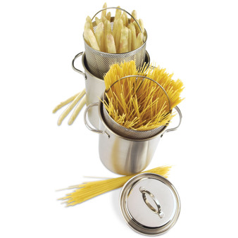 4.8-Qt. Stainless Steel Asparagus/Pasta Cooker Set