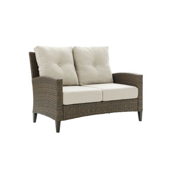 Rockport Outdoor Wicker High Back Loveseat