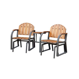 Dwight 2-Piece Patio Rocking Chair with Table