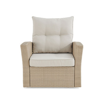 Canaan All-Weather Wicker Outdoor Armchair with Cushions