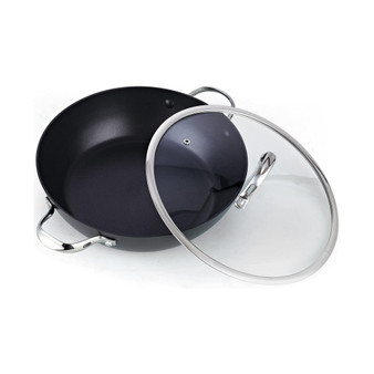 Classic Hard Anodize Nonstick All Purpose Pan with Lid, 12"