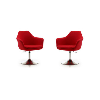 Kinsey Adjustable Height Swivel Accent Chair, Set of 2