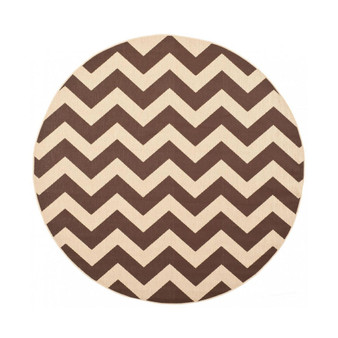 Courtyard Dark Brown 2' x 3'7" Outdoor Area Rug