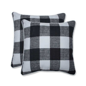 Anderson Check 16" x 16" Outdoor Decorative Pillow 2-Pack